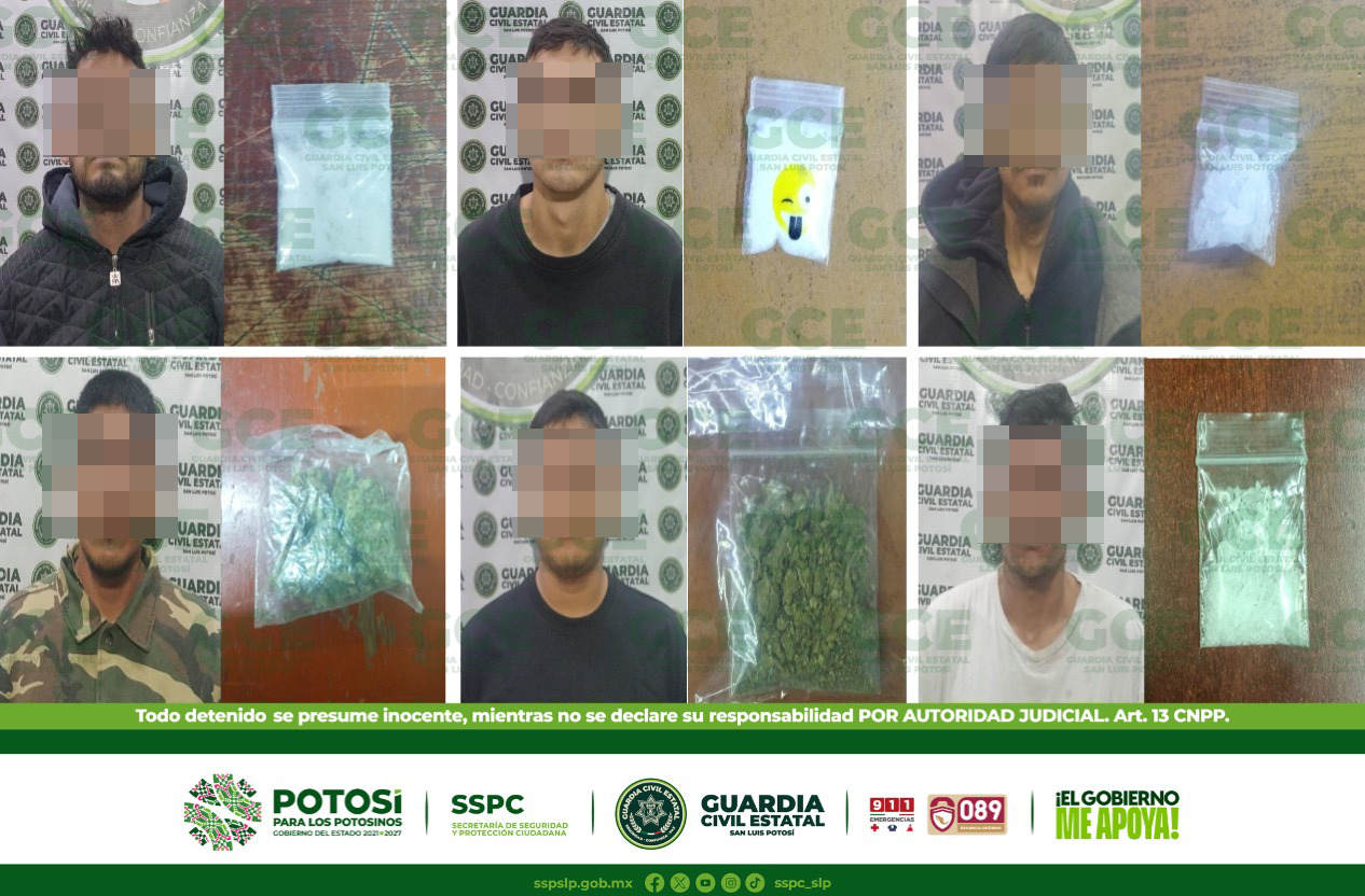 Guardia Civil estatal detiene a 19 personas por posesión de droga