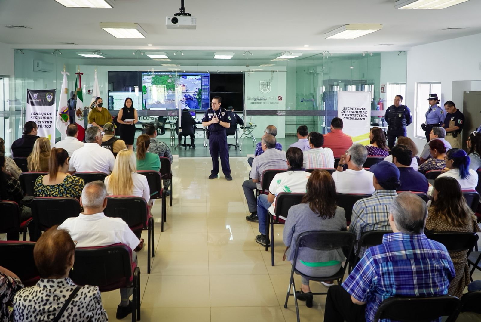 Fortalecen acciones de seguridad en el Centro Histórico de SLP
