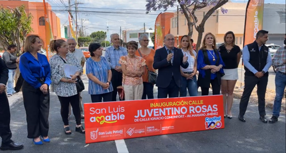 Ayuntamiento entrega rehabilitación de calle Juventino Rosas